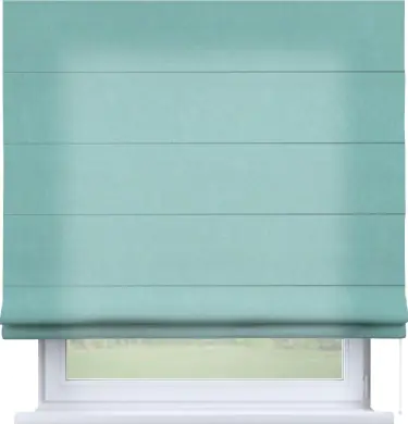 Римская штора «Кортин» для проема, ткань вельвет тиффани