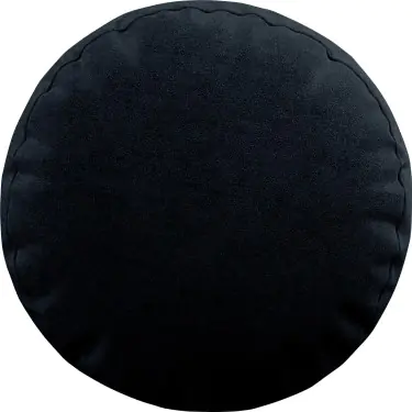 Подушка круглая «Кортин» канвас тёмно-синий