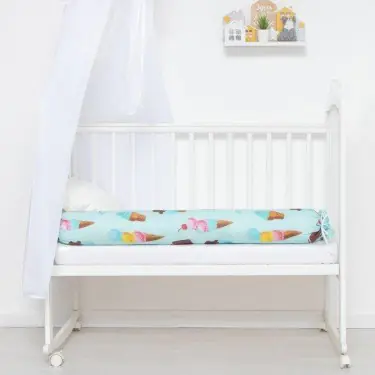 Бортик в кроватку Крошка Я «Радость сладкоежки», 15х120 см, 100% хлопок