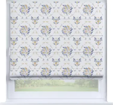 Римская штора «Кортин» на створку «Французский цветок»