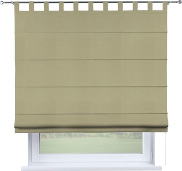 Римская штора на петлях «Кортин», ткань блэкаут однотонный, милано капучино