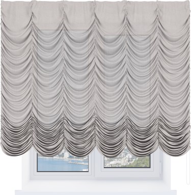 Французская штора «Cortin», лён кашемир натуральный беж