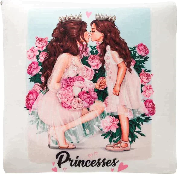 Подушка-плед Этель Princesses, подушка 40*40±3 см, плед 100*150 см 280 г/м2, 100%п/э