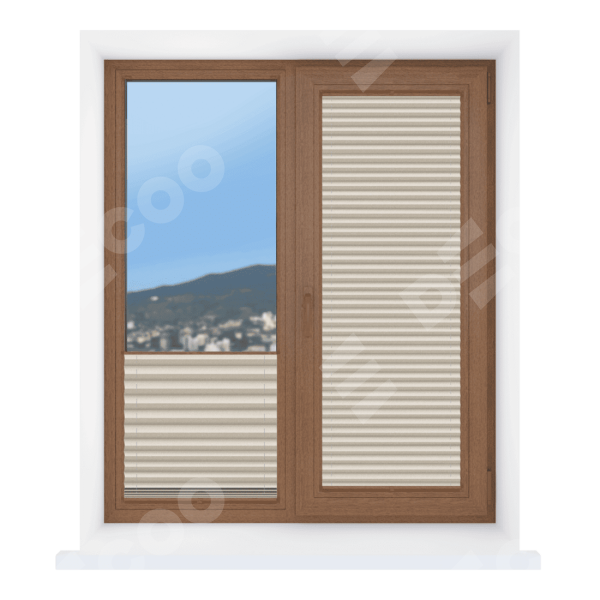 Штора плиссе ткань Виват бежевый