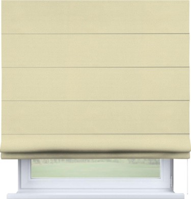 Римская штора «Кортин» для проема, ткань блэкаут однотонный, бежевый