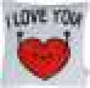 Наволочка с пайетками "Этель" I love you, 40х40 см, велюр, 100% п/э