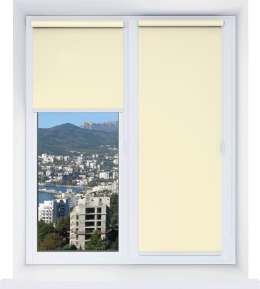 Рулонная штора Мини Натали ВО кремовый 02