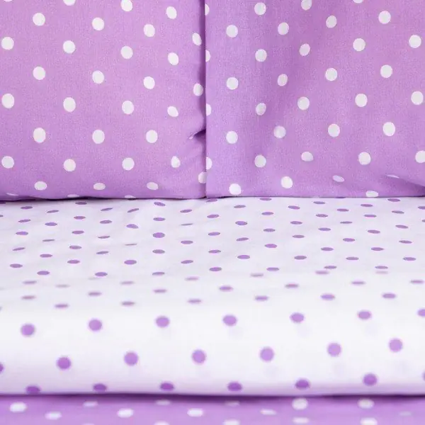 Постельное бельё «Этель» 1, 5 сп. Purple style 143х215, 150х214, 50х70-2 шт, поплин, 125г/м2