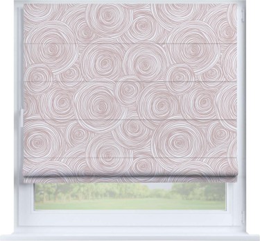 Римская штора «Кортин» на створку «Бежевые круги»