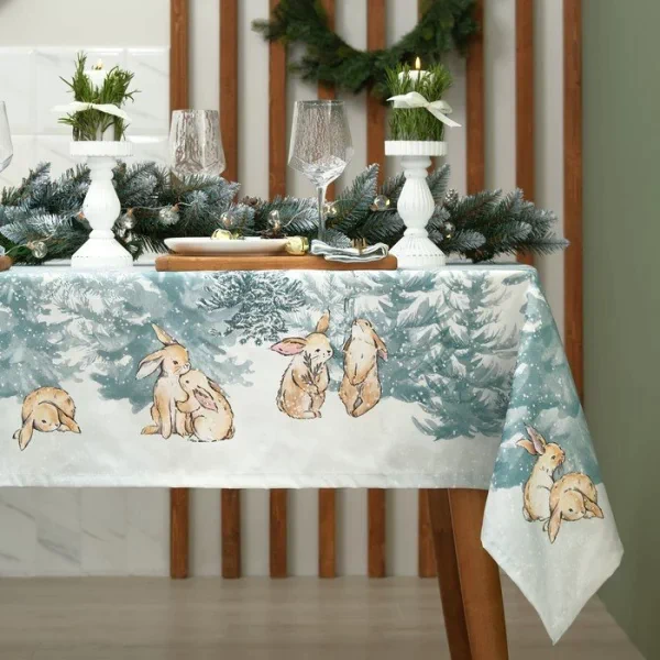 Набор столовый "Этель" Winter mood скатерть 150х110+/-2 см с ГМВО, салф. 40х40 см - 4 шт