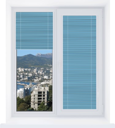 Кассетные жалюзи 604 голубой