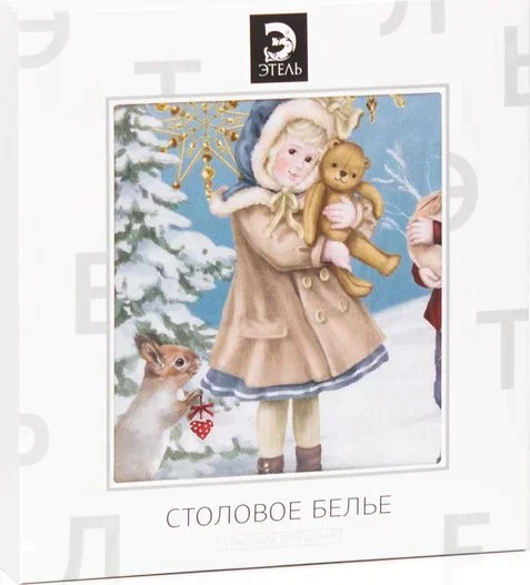 Скатерть Этель "Christmas time" 150х110см +/-3см с ГМВО, хл100%