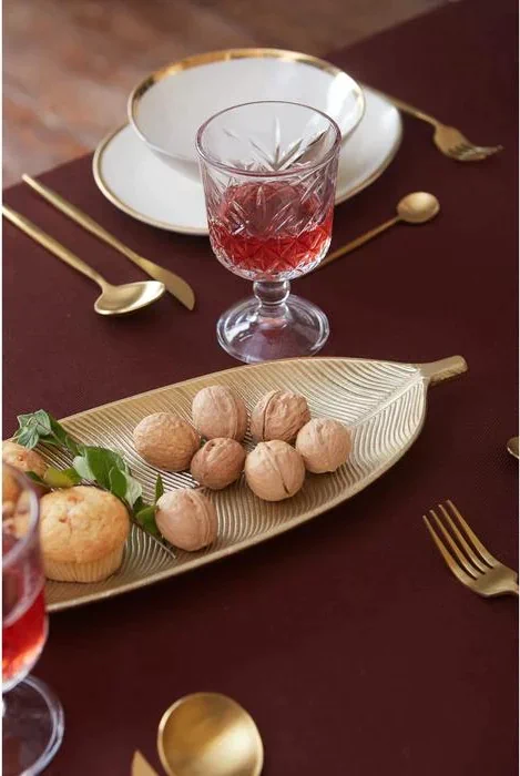 Скатерть "Этель" Cozy 150*220 +/-3см, цв.шоколад, пл. 192 г/м2, хл с ВГМО