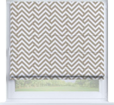 Римская штора «Кортин» на створку «Лабиринт»