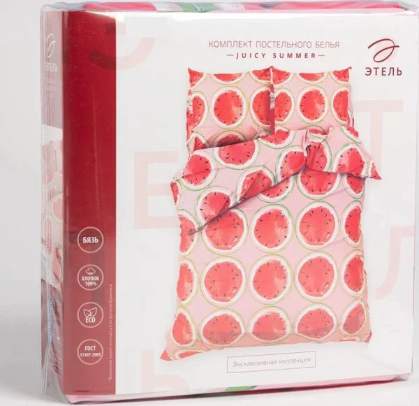 Постельное бельё «Этель» дуэт Juicy summer 143*215 см - 2 шт, 240*220 см, 70*70 см -2 шт