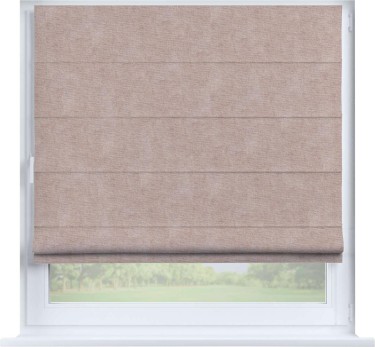 Римская штора «Кортин», канвас пудровый, на створку