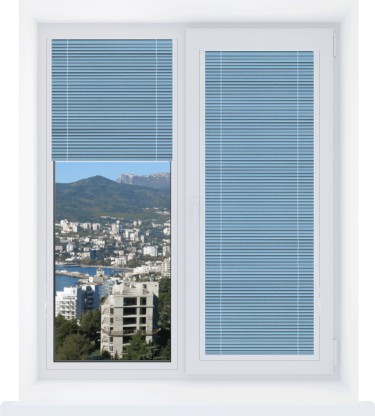 Жалюзи 491, голубой металлик, 25 мм