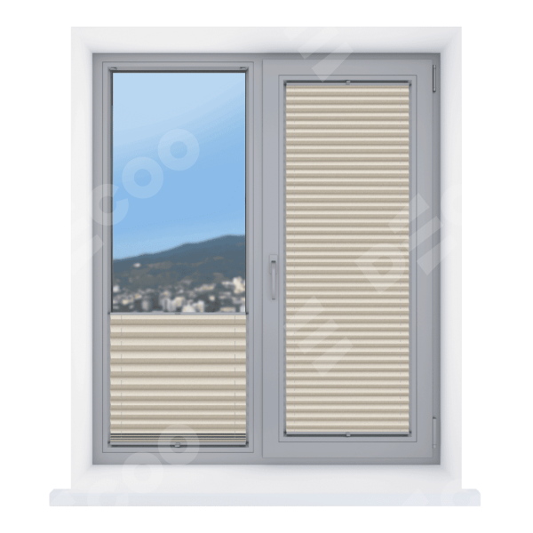 Штора плиссе ткань Виват бежевый