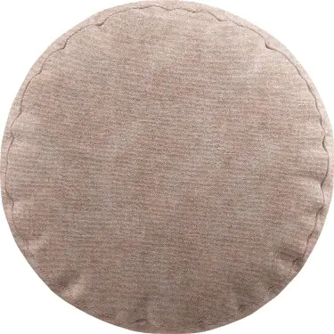 Подушка круглая «Кортин» канвас пудровый