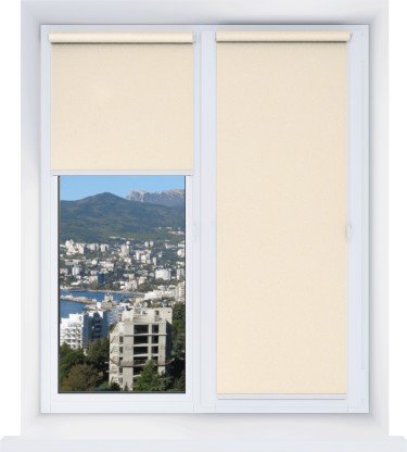 Рулонная штора Мини Фокус 02 ваниль