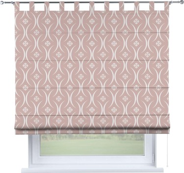 Римская штора «Кортин» на петлях «Воздушный узор бежевый»