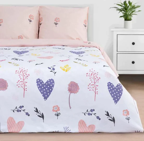 Постельное белье "Этель" 1.5 сп Flower garden 143*215 см, 150*214 см, 70*70 см -2 шт