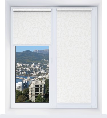 Рулонная штора Мини Руан 02 кремовый