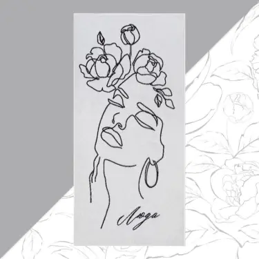 Полотенце именное махровое Этель «Люда» 70х130см, 100% хлопок, 420гр/м2