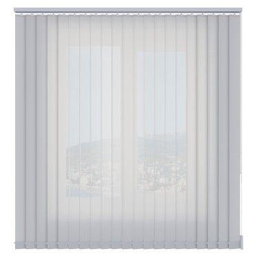 Вертикальные жалюзи тканевые Лайн 01 белый new, ламели 89 мм