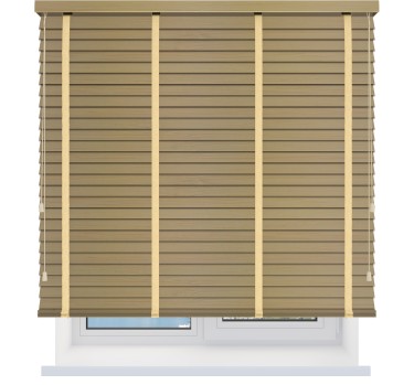 Бамбуковые жалюзи с тесьмой 50 мм. отбеленный