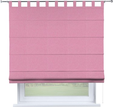 Римская штора на петлях «Кортин», ткань лён димаут, розовый