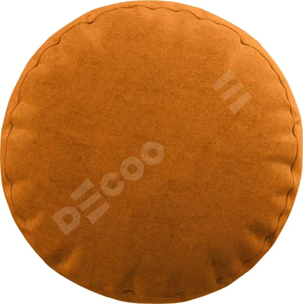 Подушка круглая «Кортин» канвас оранжевый