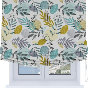 Римская штора Soft с мягкими складками, «Альпийский луг»