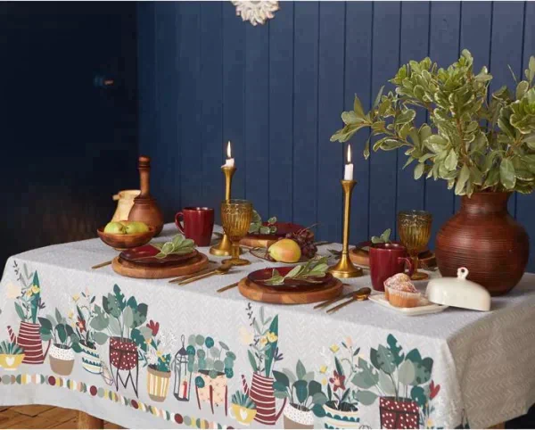 Скатерть "Этель" Hygge 149х220 см, 100% хл, саржа 190 г/м2