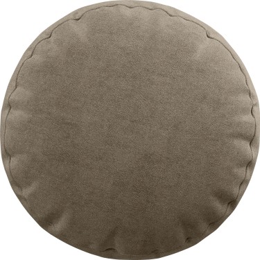 Подушка круглая Cortin вельвет кофейный