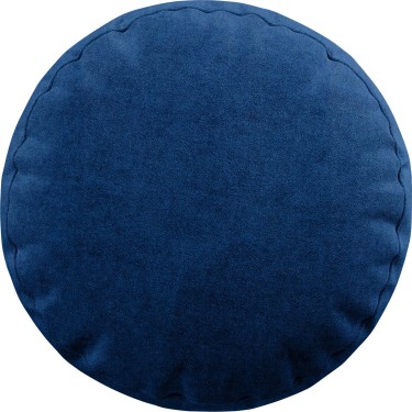 Подушка круглая Cortin вельвет синий
