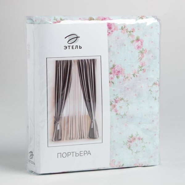 Штора тюлевая "Этель" 250х270 см Прованс без утяжелителя, 100% п/э