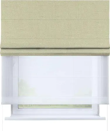 Римская штора «Кортин», лён димаут шампань, день-ночь