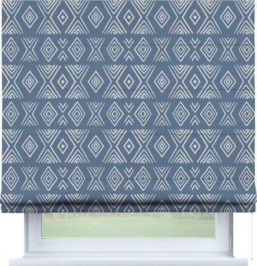 Римская штора «Кортин» для проема «Графический орнамент»