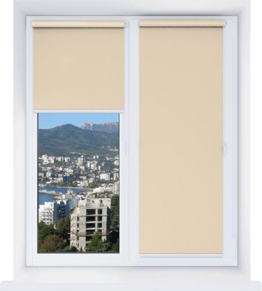 Рулонная штора Мини Респект DM 35 абрикос