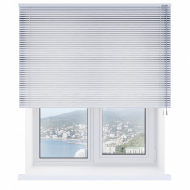 Горизонтальные жалюзи 917п серебряные с перфорацией