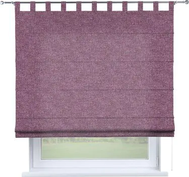 Римская штора на петлях «Кортин», ткань лён кашемир сиреневый