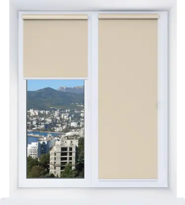 Рулонная штора Мини Эко кофейный 09