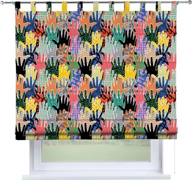 Римская штора на петлях «Коллаж поп-арт»