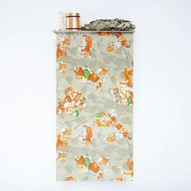 Полотенце вафельное "С легким паром" 80х150 см, 160 г/м2, хл