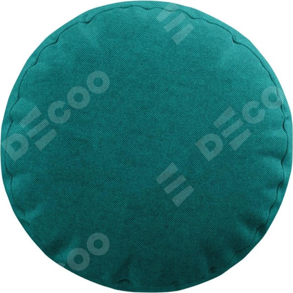 Подушка круглая Cortin лён димаут тёмно-бирюзовый