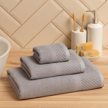 Полотенце махровое LoveLife Royal 50х90 см, цвет серый, 100% хл, 450 гр/м2