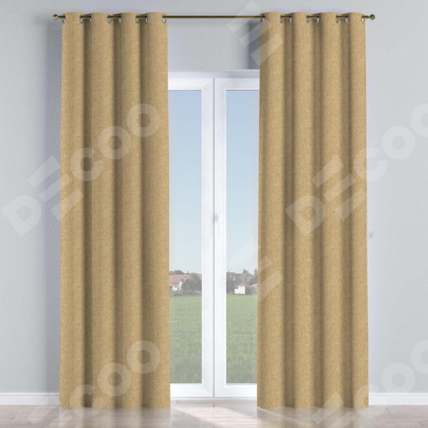 Комплект штор на люверсах стиф димаут бежевый