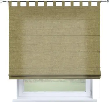 Римская штора на петлях «Кортин», лён, цвет коричневый