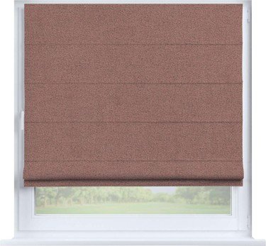 Римская штора «Кортин» на створку, ткань лён блэкаут, розовый